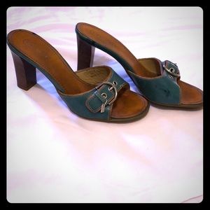 Coach used sandals with cute buckle detail